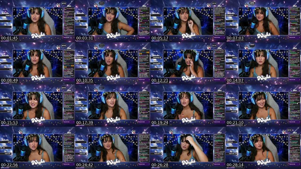 Contact-sheet preview of Nightwing490's Twitch recording