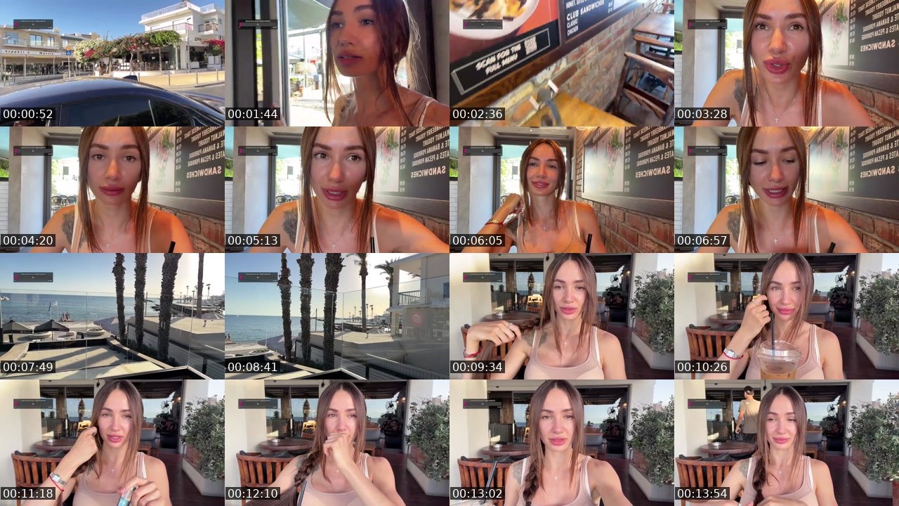 Contact-sheet preview of AlishaMalinova's Twitch recording