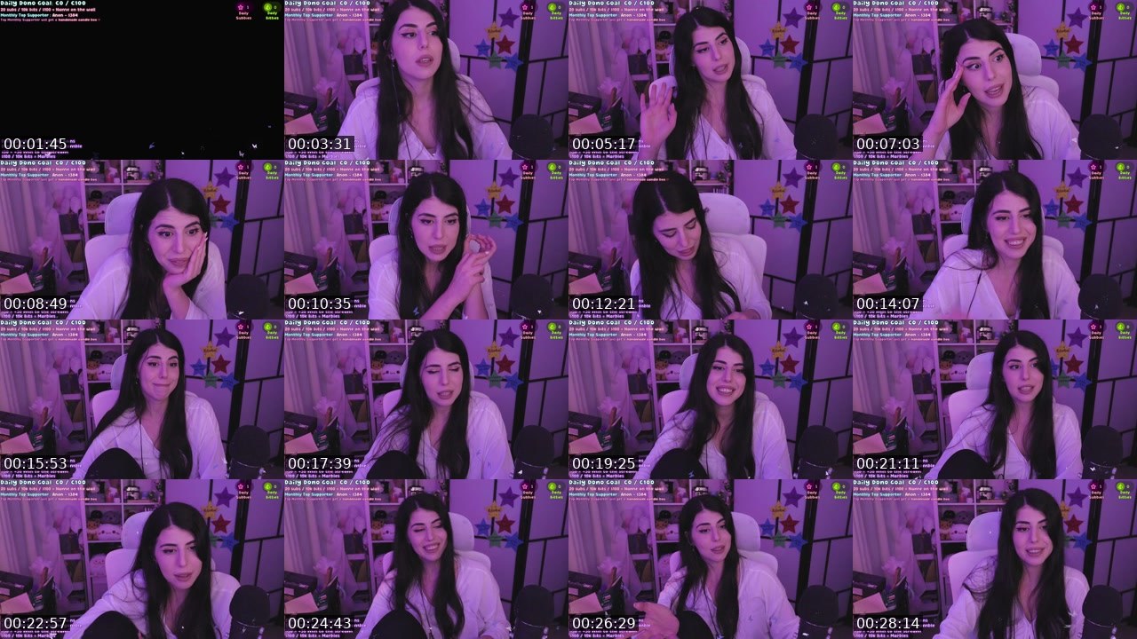 Contact-sheet preview of isel's Twitch recording