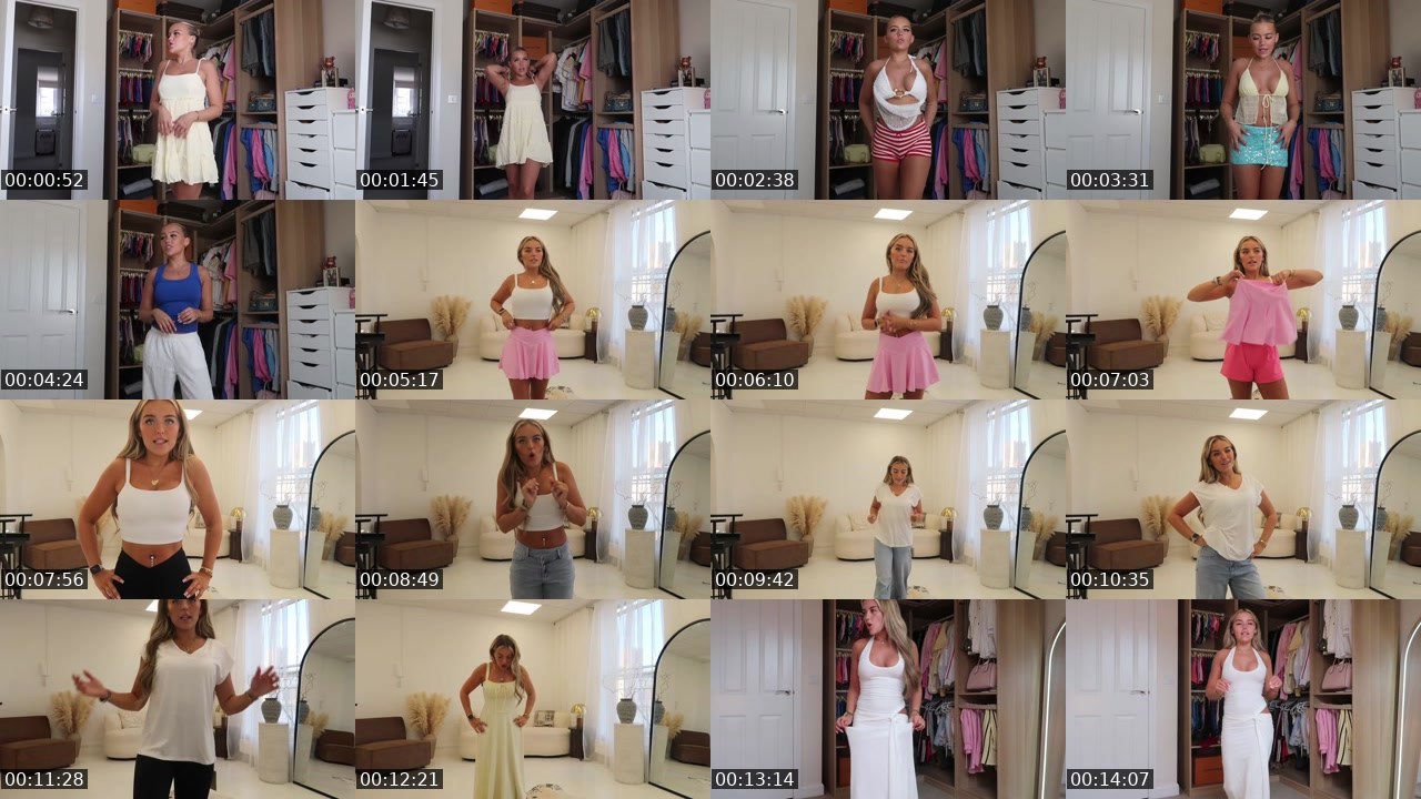Contact-sheet preview of NonStopFashion's Twitch recording