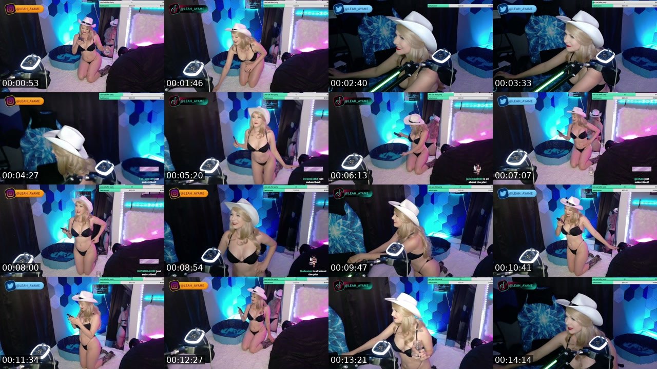 Contact-sheet preview of Leah_Ayame's Twitch recording