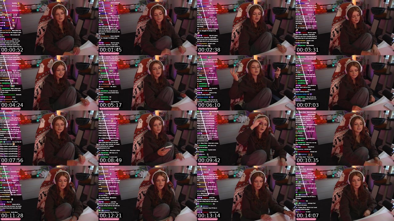Contact-sheet preview of LexiGraham's Twitch recording