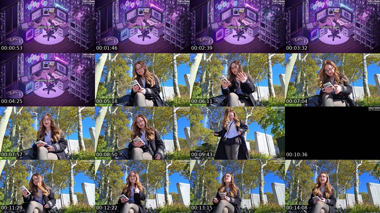 Contact-sheet preview of Lyssaurora's Twitch recording
