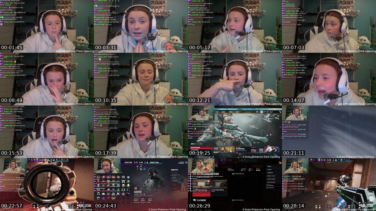 Contact-sheet preview of Gibbi_Gabs's Twitch recording