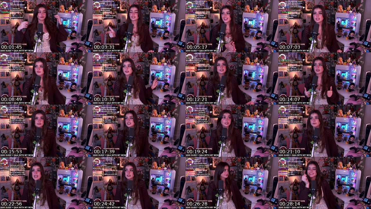Contact-sheet preview of ARUUU's Twitch recording