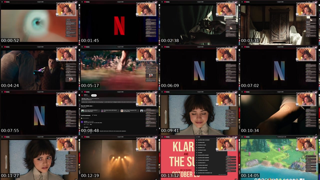 Contact-sheet preview of KyberHearttt's Twitch recording