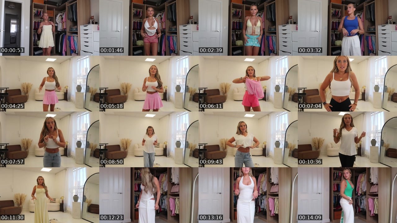 Contact-sheet preview of NonStopFashion's Twitch recording