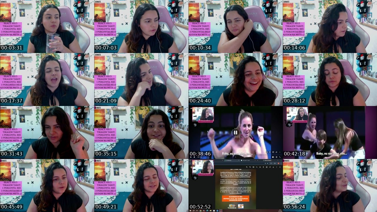 Contact-sheet preview of dudadiasx's Twitch recording