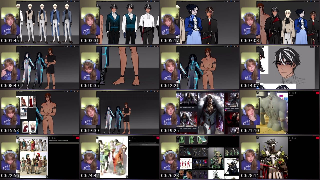 Contact-sheet preview of ressbie's Twitch recording