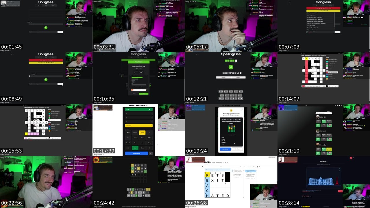 Contact-sheet preview of cochard's Twitch recording