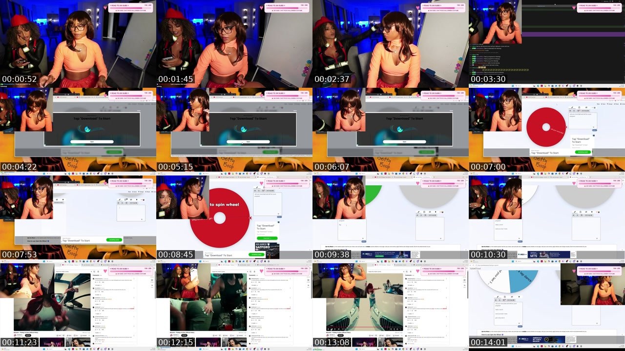 Contact-sheet preview of DejaRennae's Twitch recording