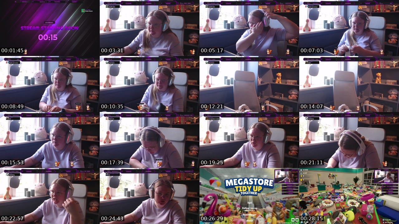 Contact-sheet preview of Csjeberg's Twitch recording