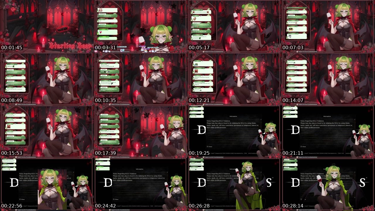 Contact-sheet preview of banbandraws's Twitch recording