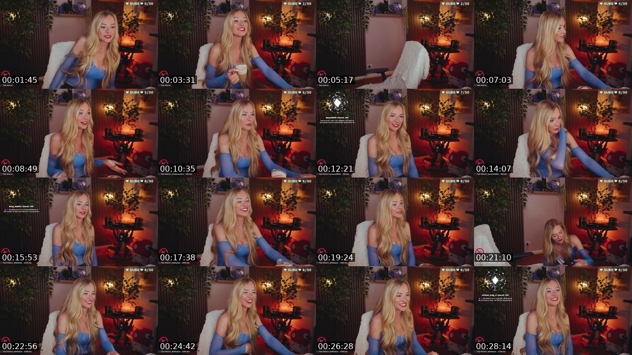 Contact-sheet preview of Bebahan's Twitch recording