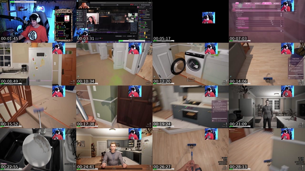 Contact-sheet preview of MissPolaroid's Twitch recording