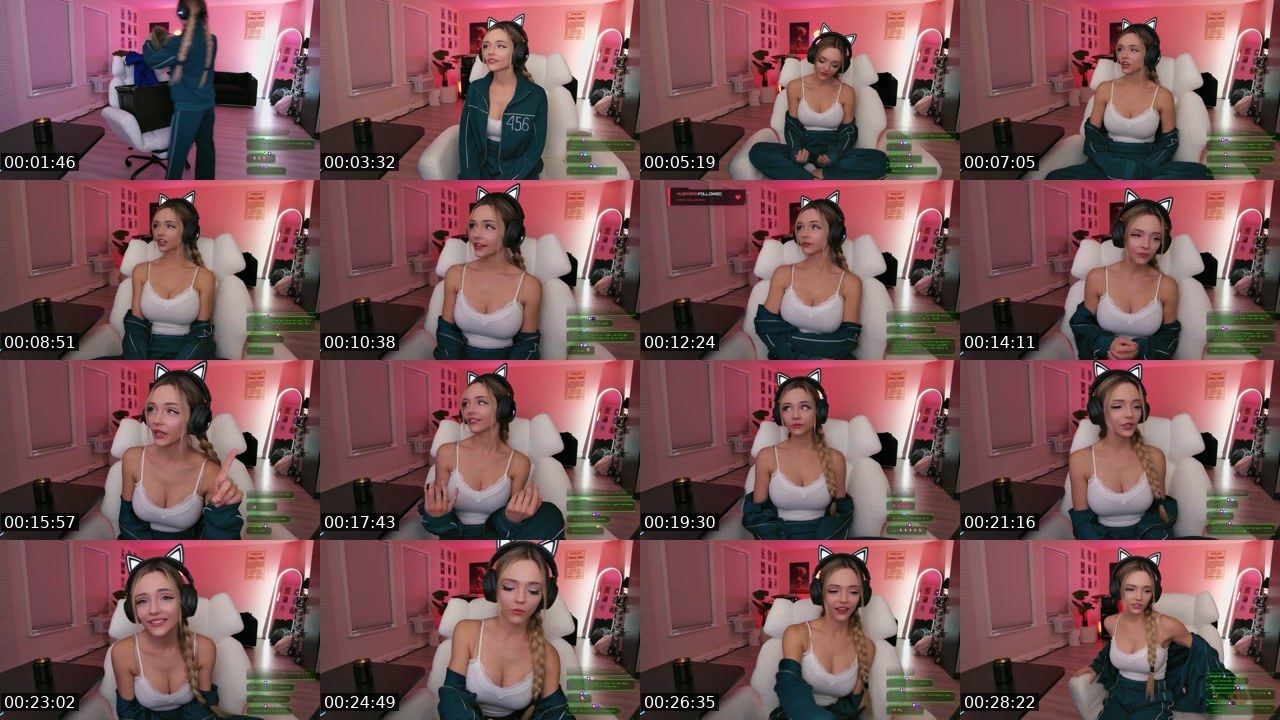 Contact-sheet preview of nukapiee's Twitch recording