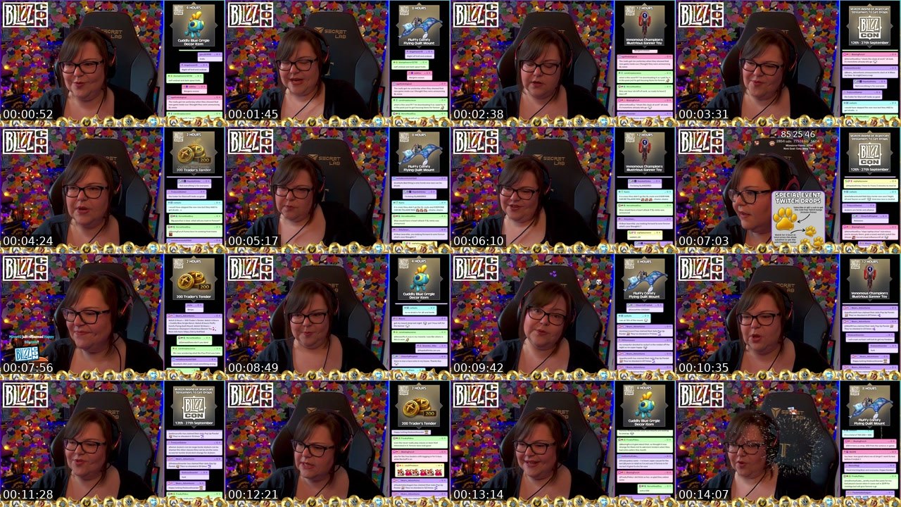 Contact-sheet preview of Bears_Adventures's Twitch recording