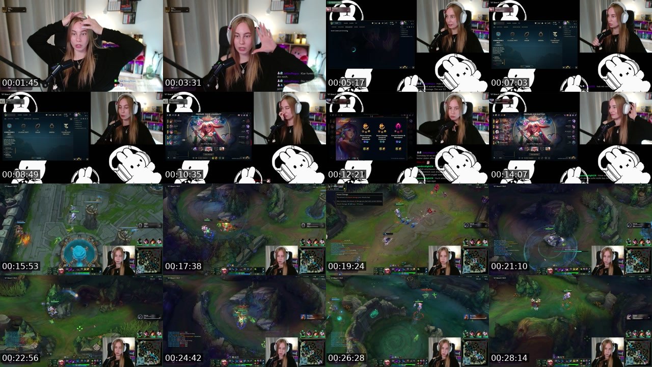 Contact-sheet preview of ellphiie's Twitch recording