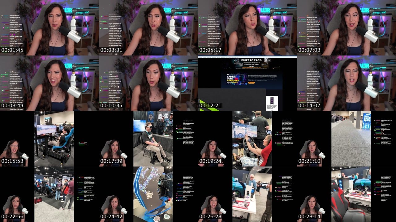 Contact-sheet preview of Ultrasaurus's Twitch recording
