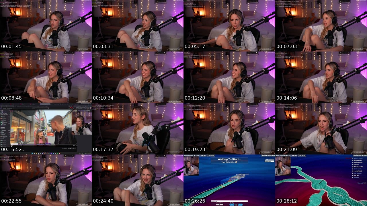 Contact-sheet preview of guppa's Twitch recording