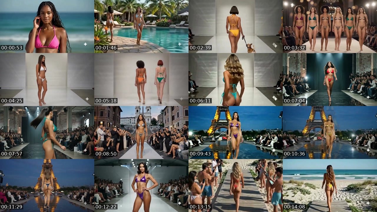 Contact-sheet preview of VibeRunway_24h's Twitch recording