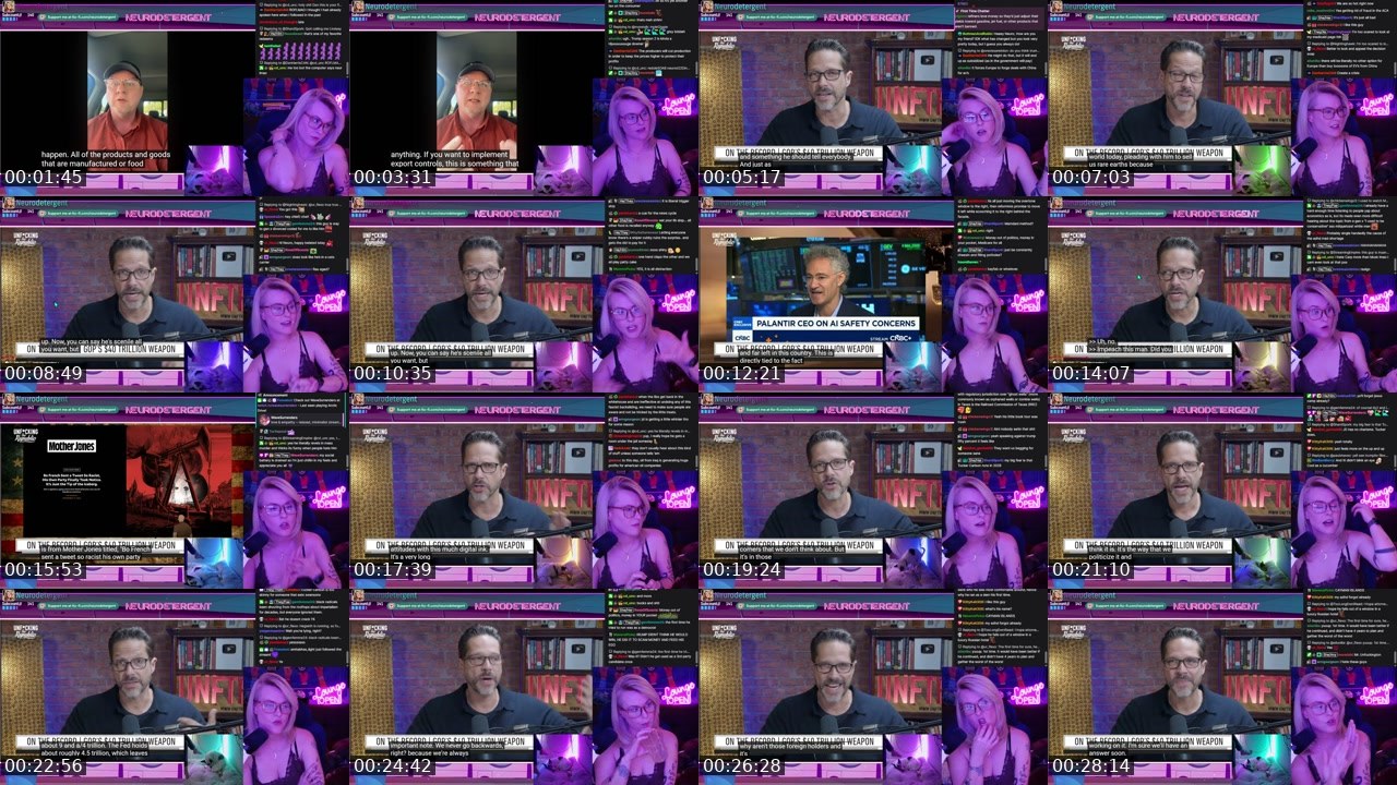 Contact-sheet preview of neurodetergent's Twitch recording