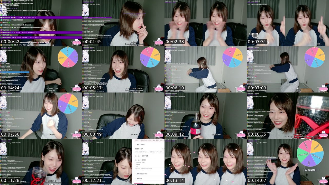 Contact-sheet preview of michaaam's Twitch recording