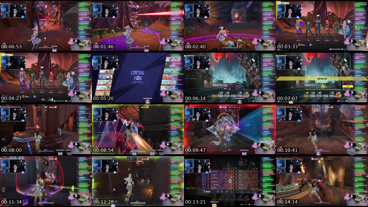 Contact-sheet preview of aliepeno's Twitch recording