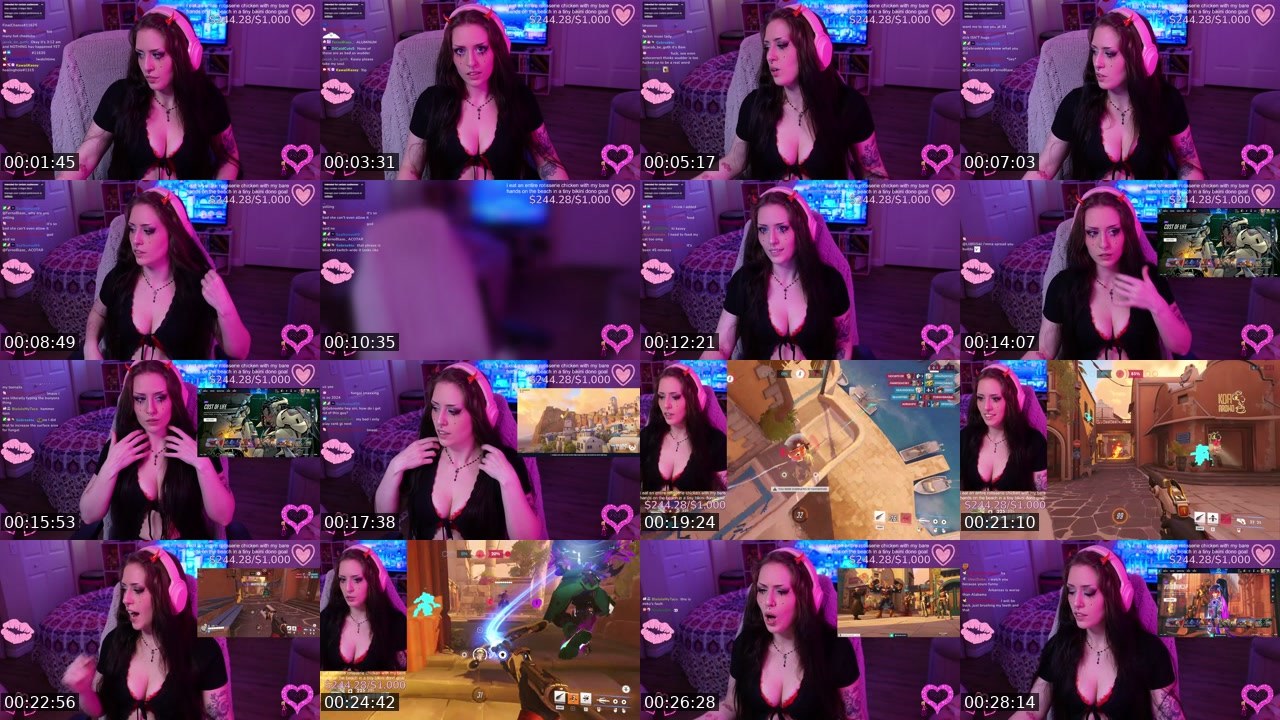 Contact-sheet preview of KawaiiKasey's Twitch recording