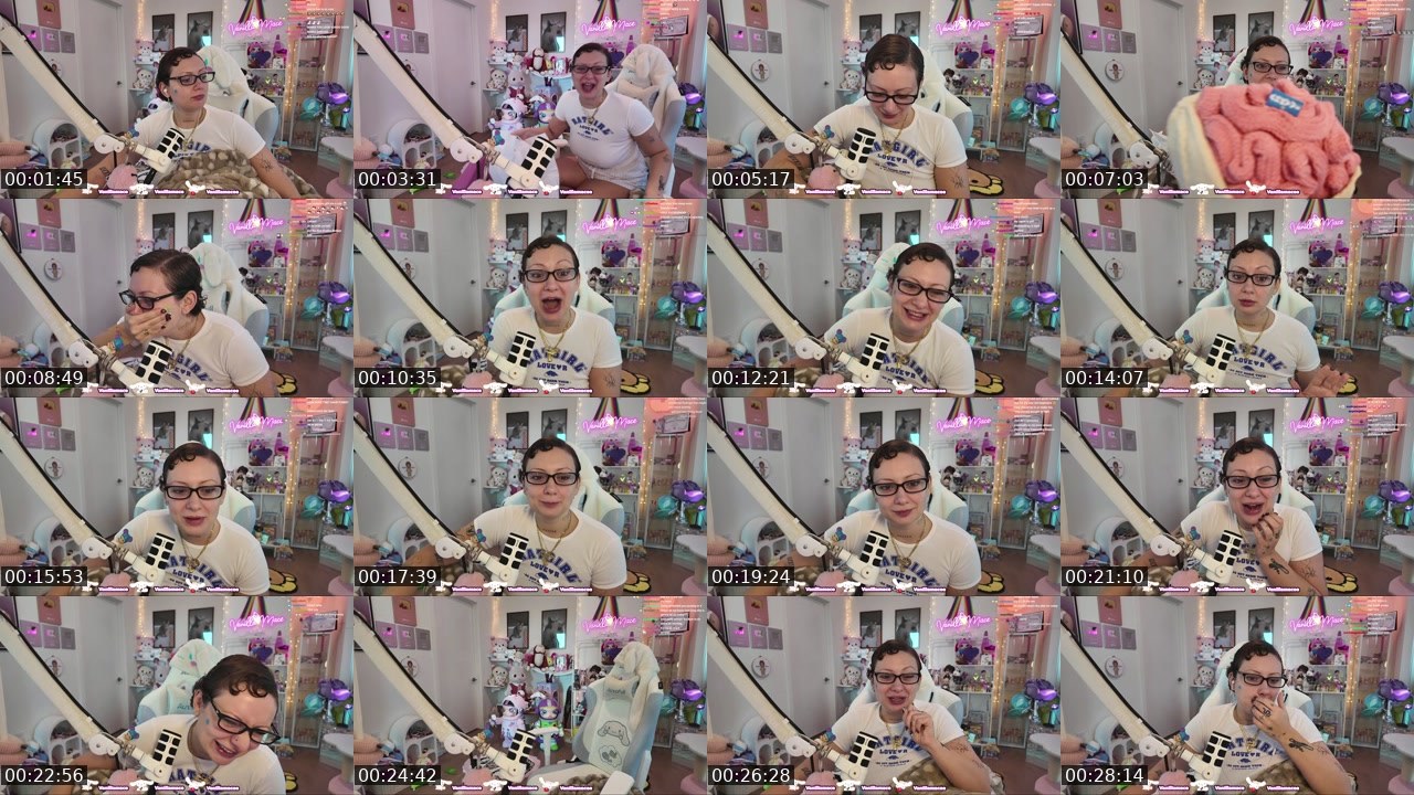 Contact-sheet preview of vanillamace's Twitch recording