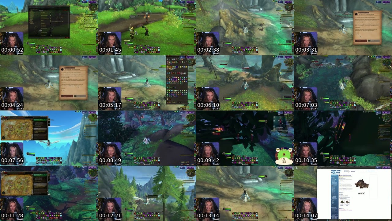 Contact-sheet preview of Emcaith's Twitch recording
