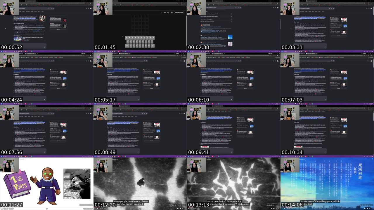 Contact-sheet preview of kelsiebbee's Twitch recording