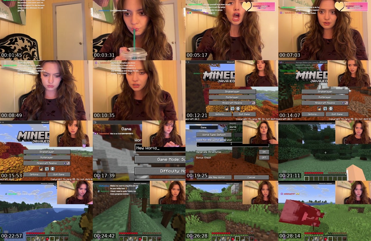 Contact-sheet preview of faithmaryfran's Twitch recording