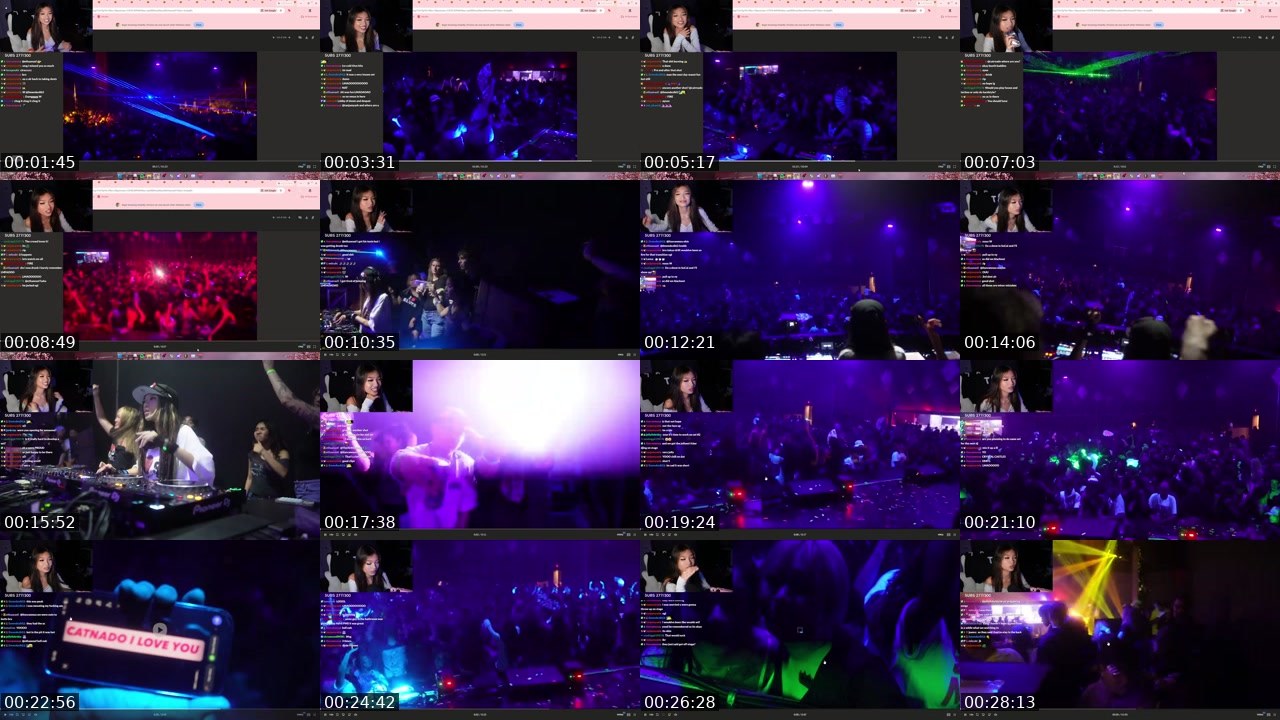 Contact-sheet preview of catrnado's Twitch recording