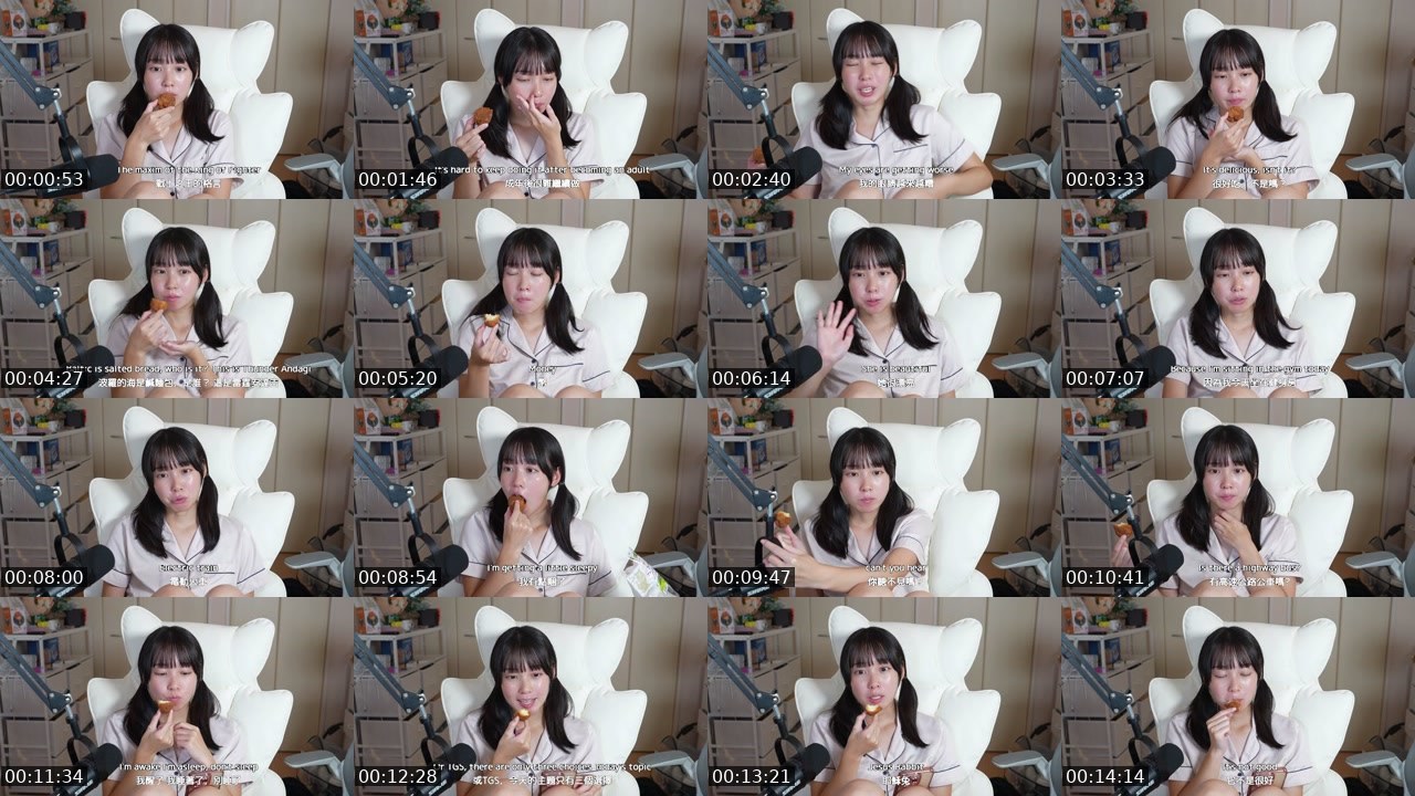 Contact-sheet preview of まるごとみかん's Twitch recording
