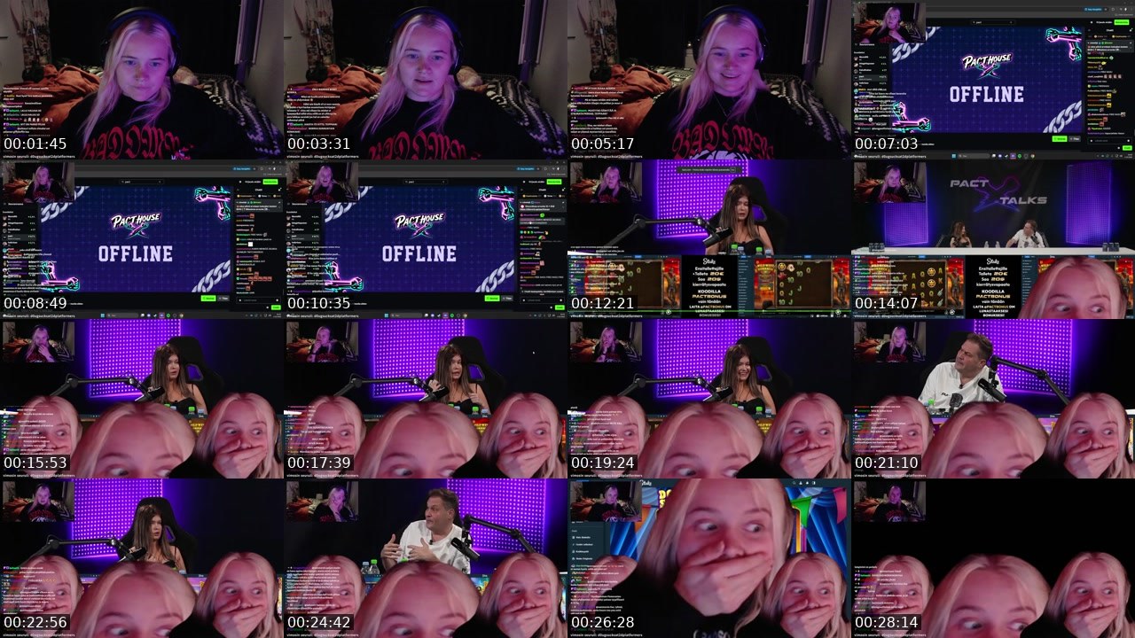 Contact-sheet preview of suhmuri's Twitch recording
