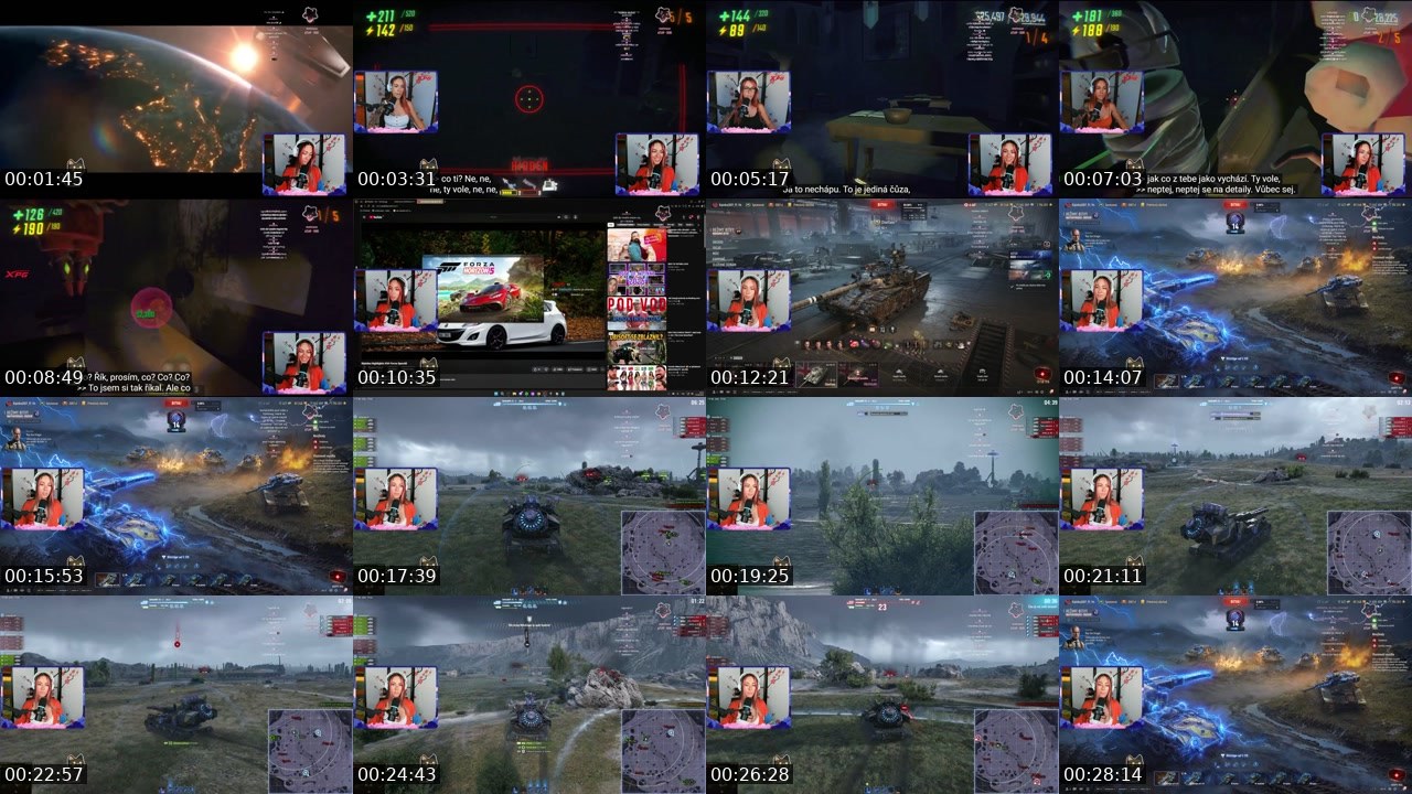 Contact-sheet preview of Kipinka's Twitch recording