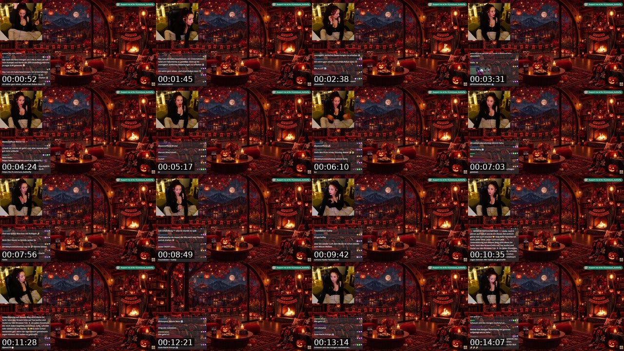 Contact-sheet preview of cara_butterfly's Twitch recording