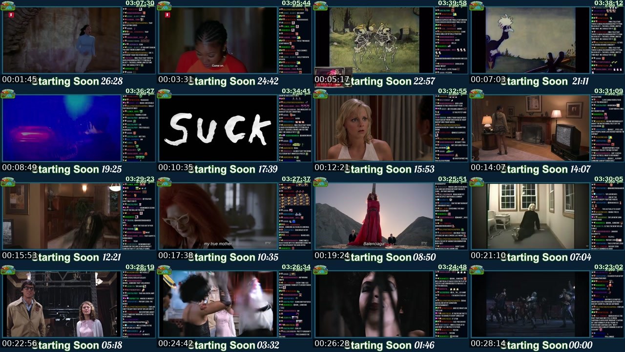 Contact-sheet preview of Kaceytron's Twitch recording