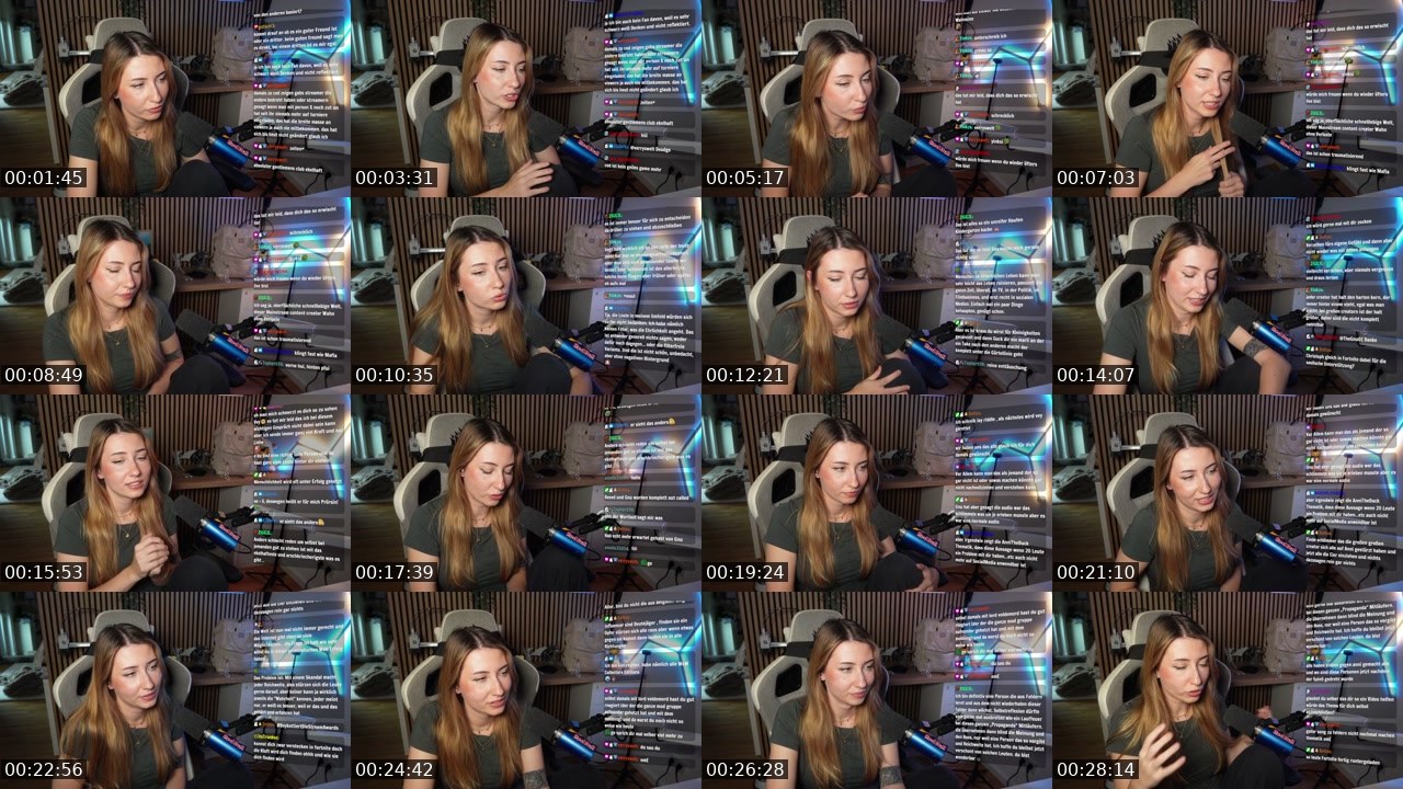 Contact-sheet preview of Veyla's Twitch recording