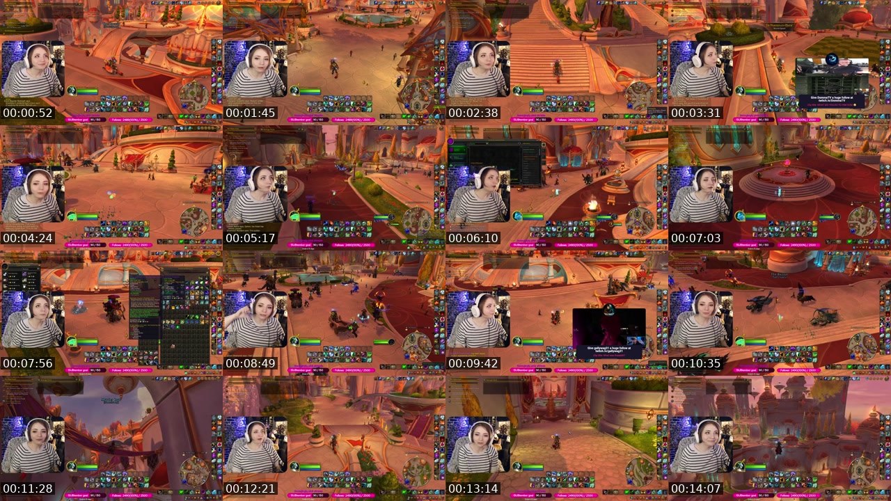Contact-sheet preview of asilisix's Twitch recording