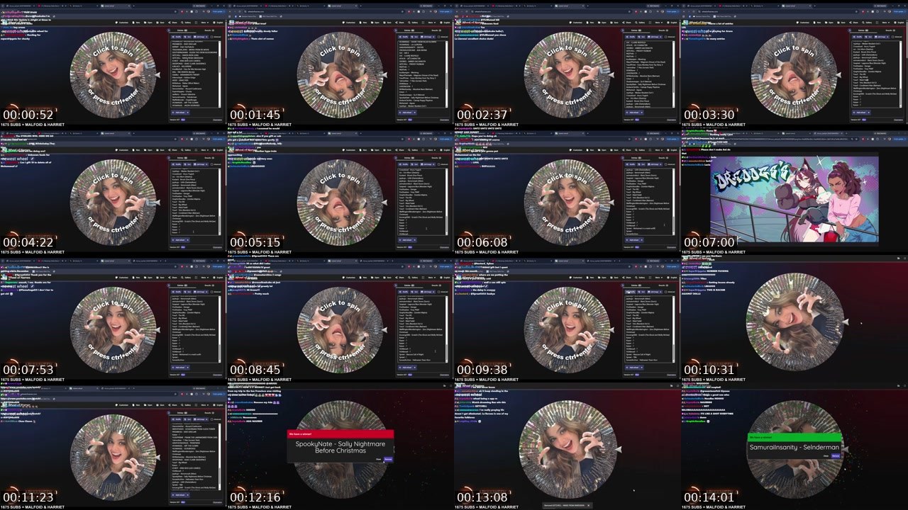 Contact-sheet preview of ARUUU's Twitch recording