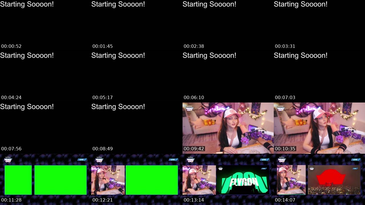 Contact-sheet preview of Aliythia's Twitch recording