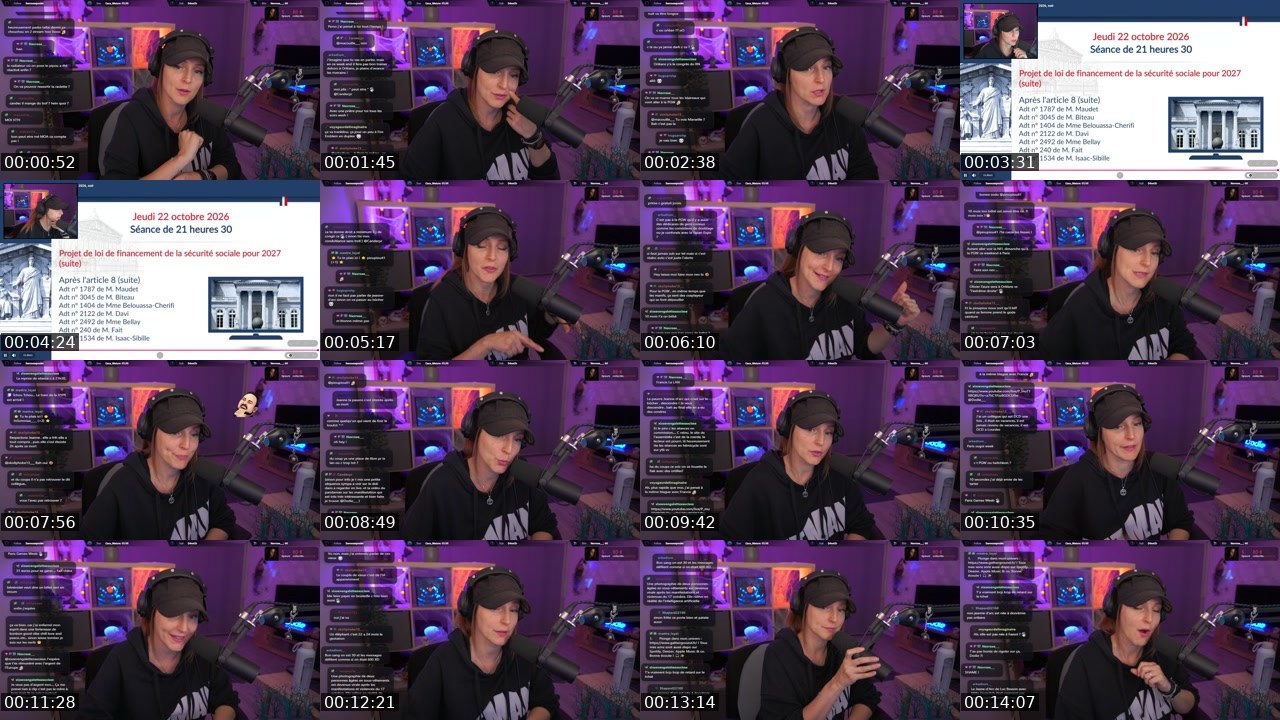 Contact-sheet preview of Dodie___'s Twitch recording