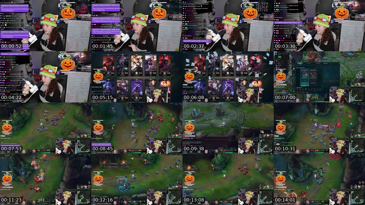 Contact-sheet preview of NAWI's Twitch recording