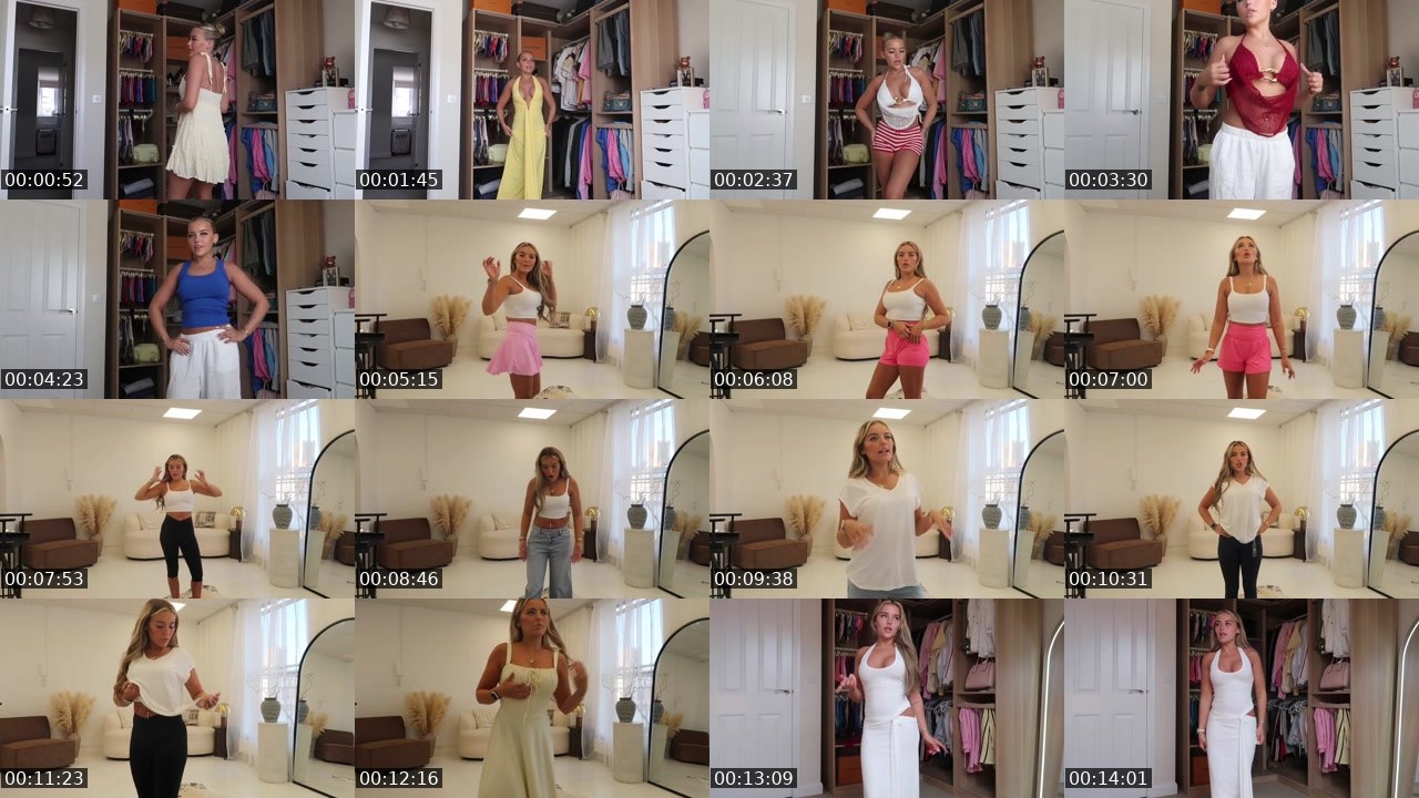 Contact-sheet preview of NonStopFashion's Twitch recording