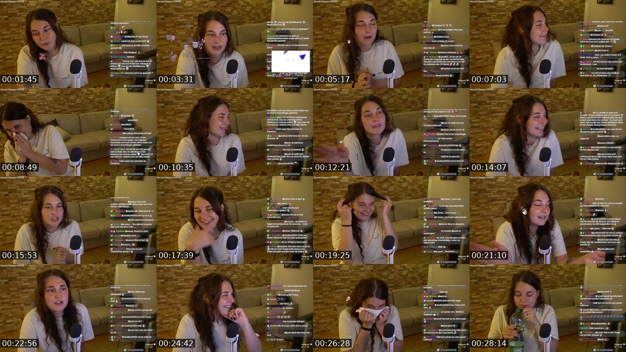 Contact-sheet preview of leoshizzzle's Twitch recording