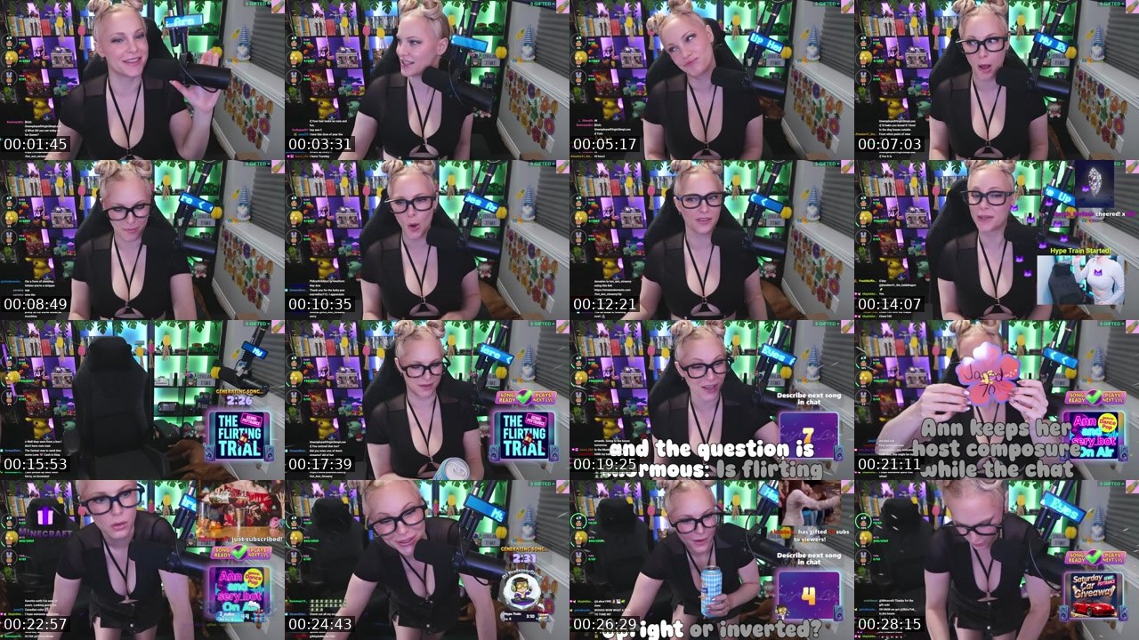 Contact-sheet preview of Hot_Ann_Streamy's Twitch recording