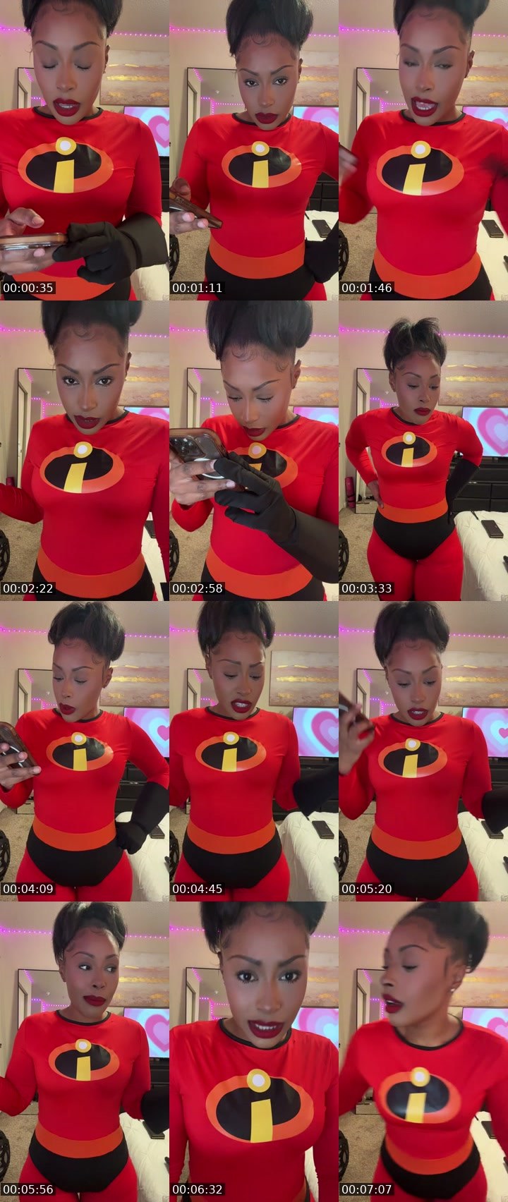 Contact-sheet preview of xziyahdiamond's Twitch recording