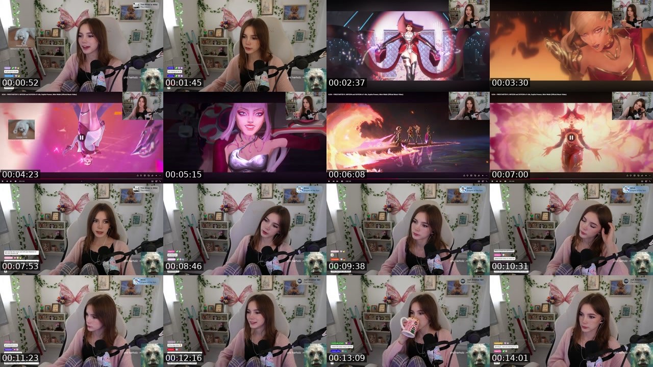 Contact-sheet preview of hollsbeauti's Twitch recording